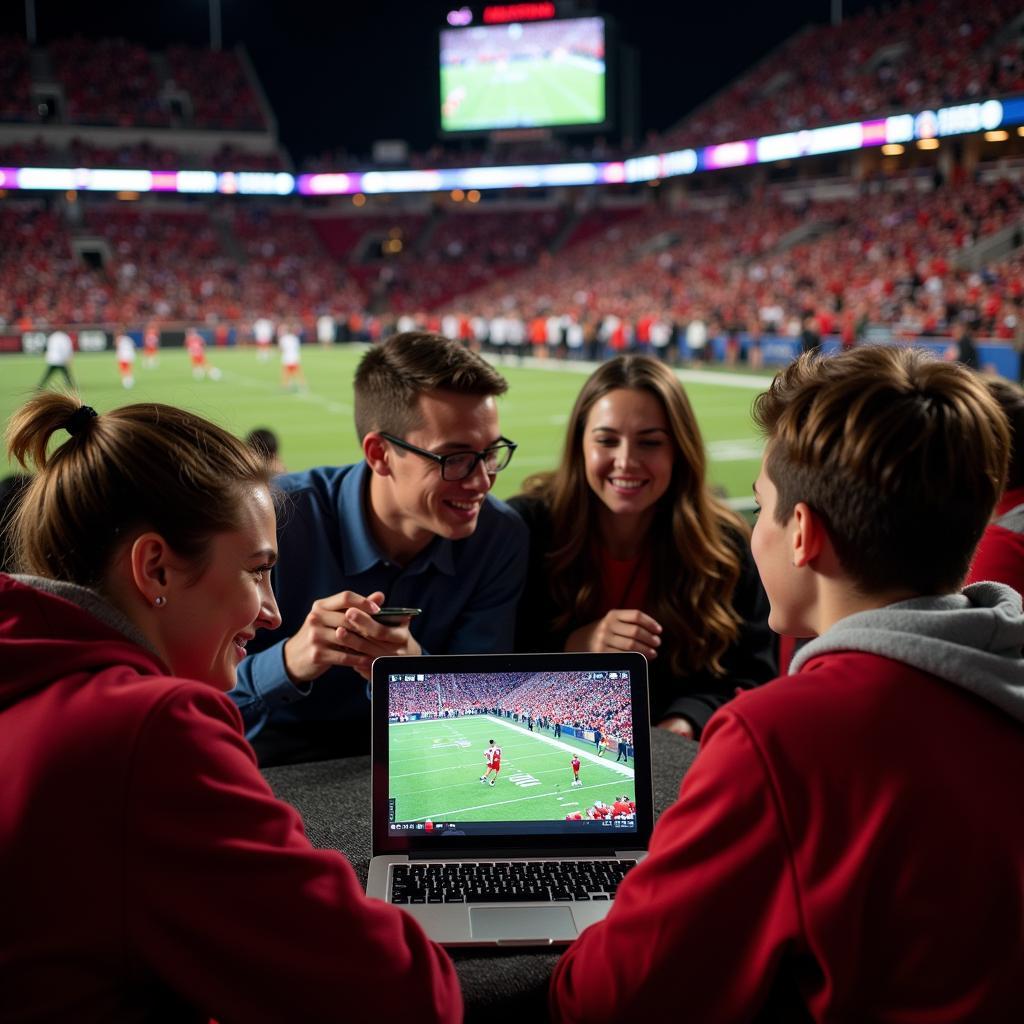 Arizona High School Football Fans Watching Live Stream