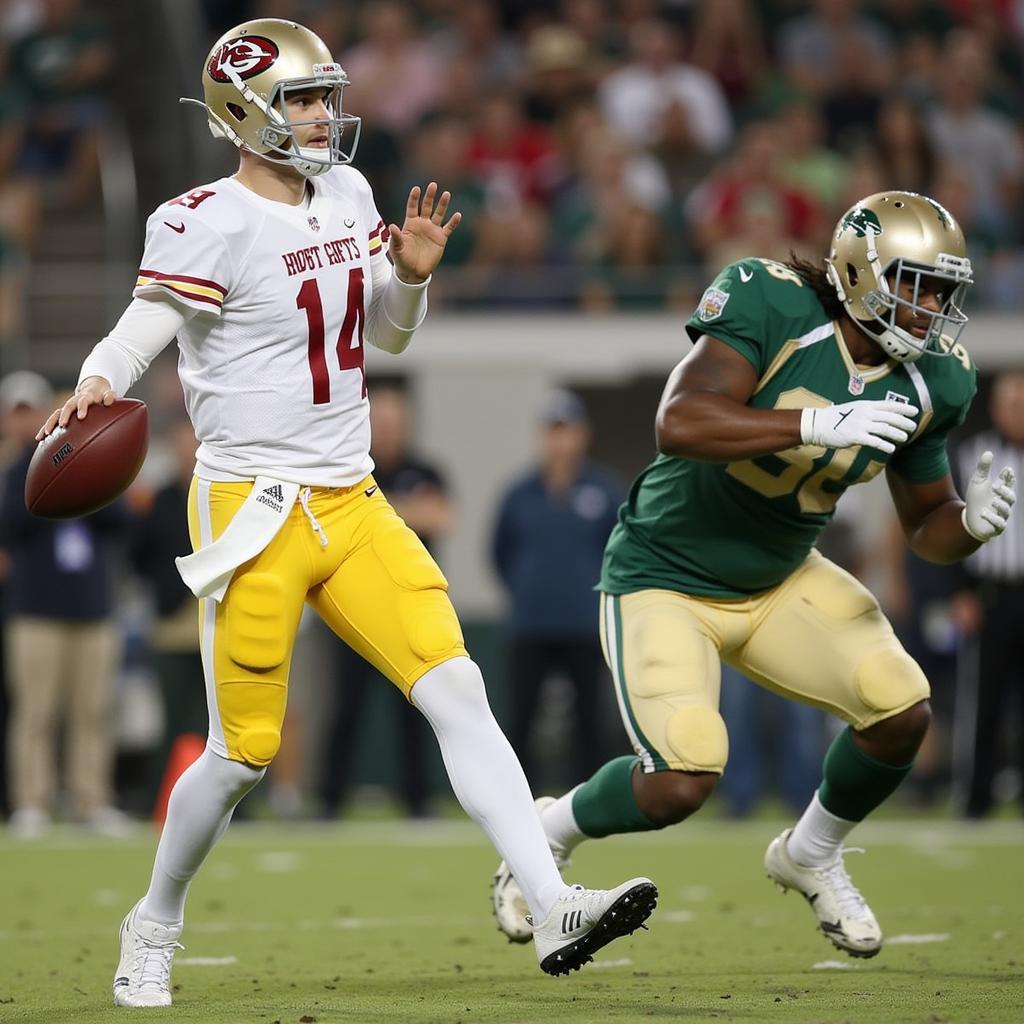 Arizona Hotshots Quarterback John Wolford Throwing a Pass