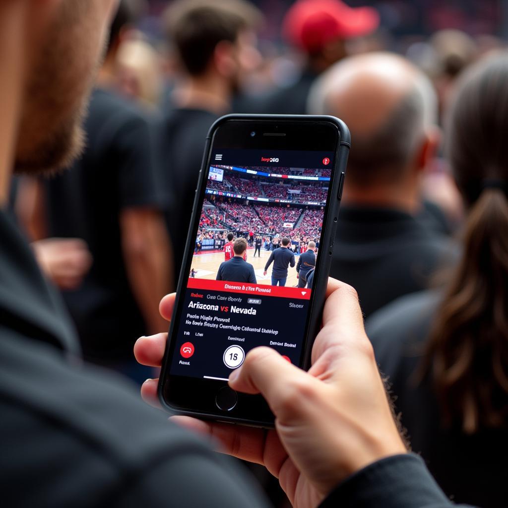 Watching Arizona Nevada Football on Mobile