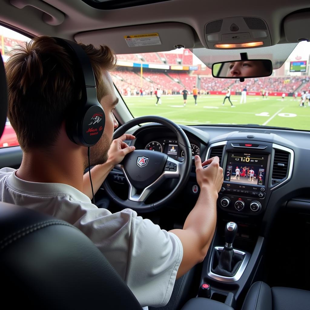 Tuning into an Arizona Wildcats Football Radio Broadcast