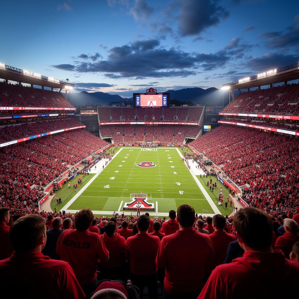 Arizona Wildcats Football Stadium Packed with Fans