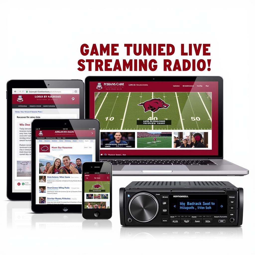 Arkansas Football Live Streaming Radio Options