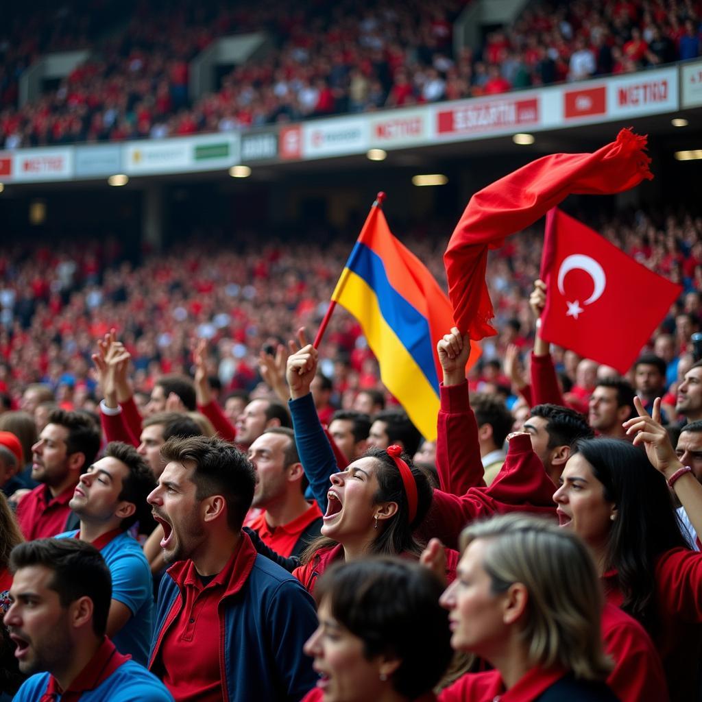 Armenia vs Turkey Fans Atmosphere - Electric and Intense