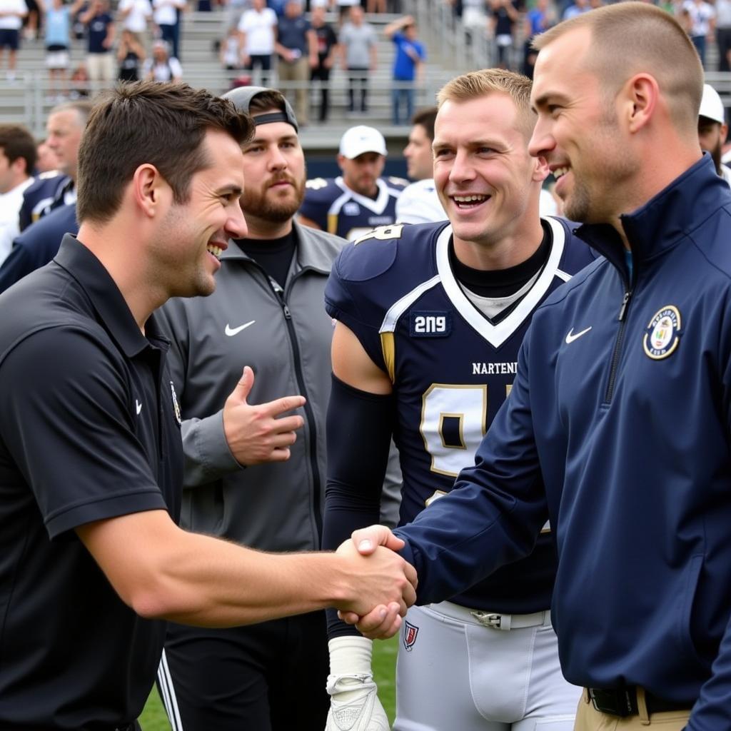 Army Navy Football 2015 Post-Game Handshake