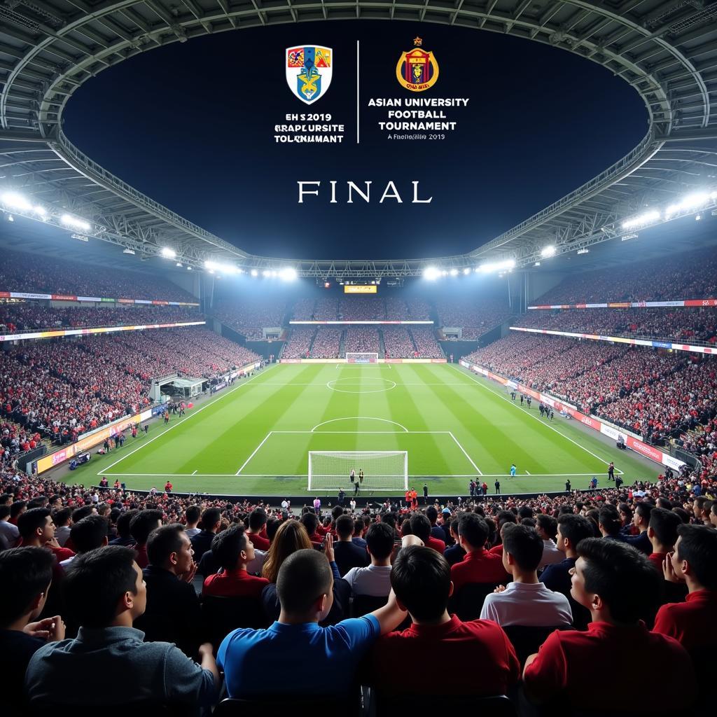 Asian University Football Tournament 2019: The final match.