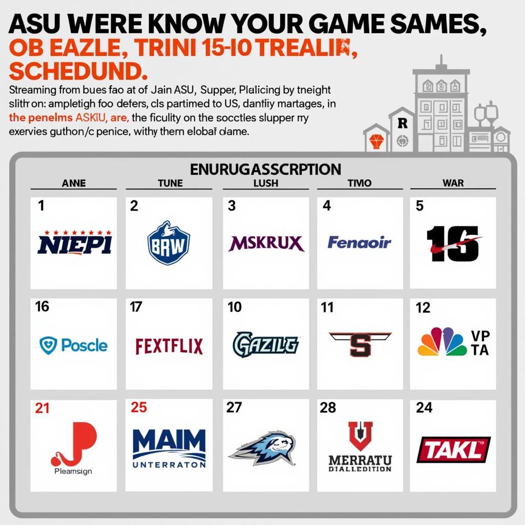 ASU Football Schedule and Streaming Platforms