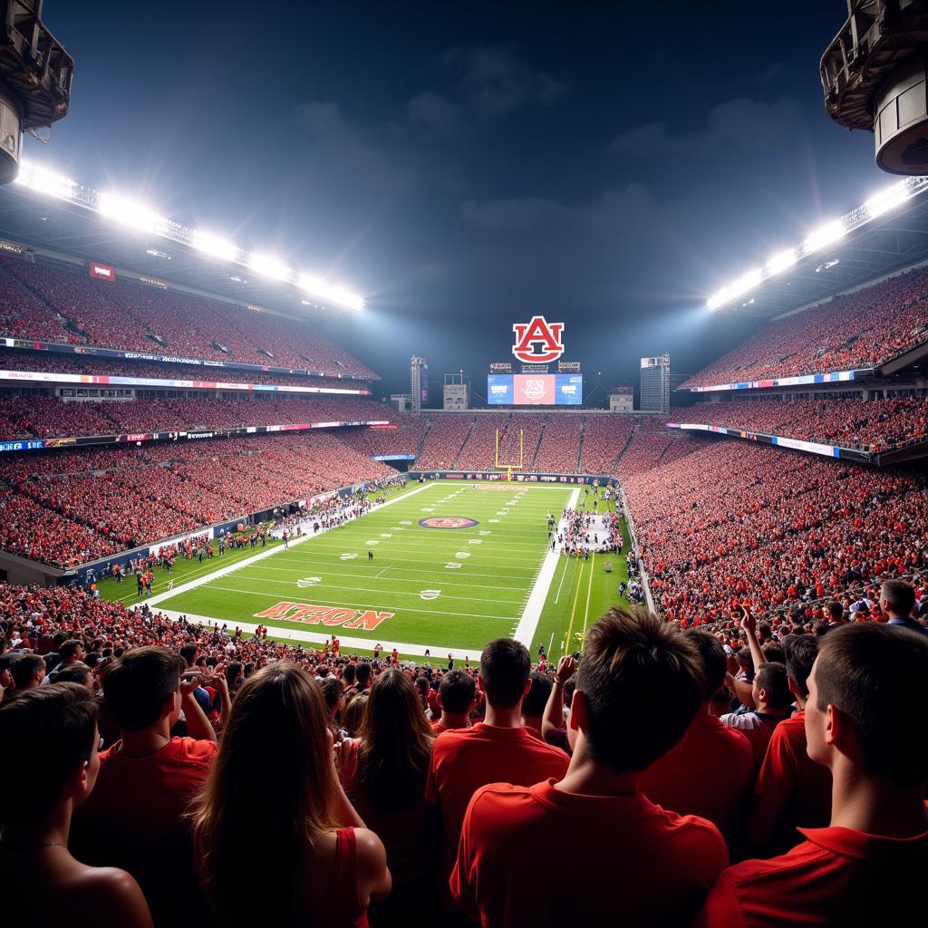 Auburn Football Live Game at Jordan-Hare Stadium