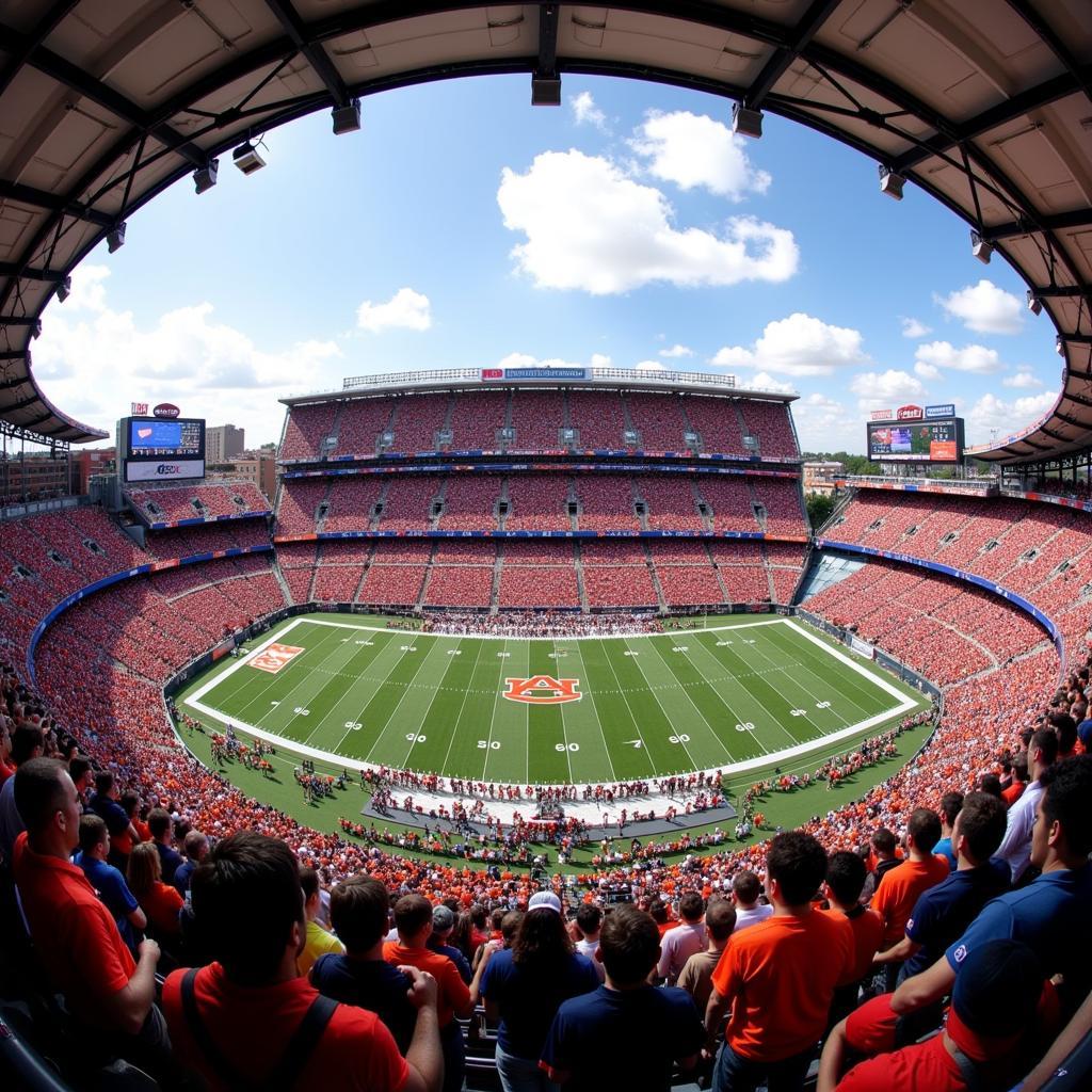 Auburn Tigers Football Live at Jordan-Hare Stadium