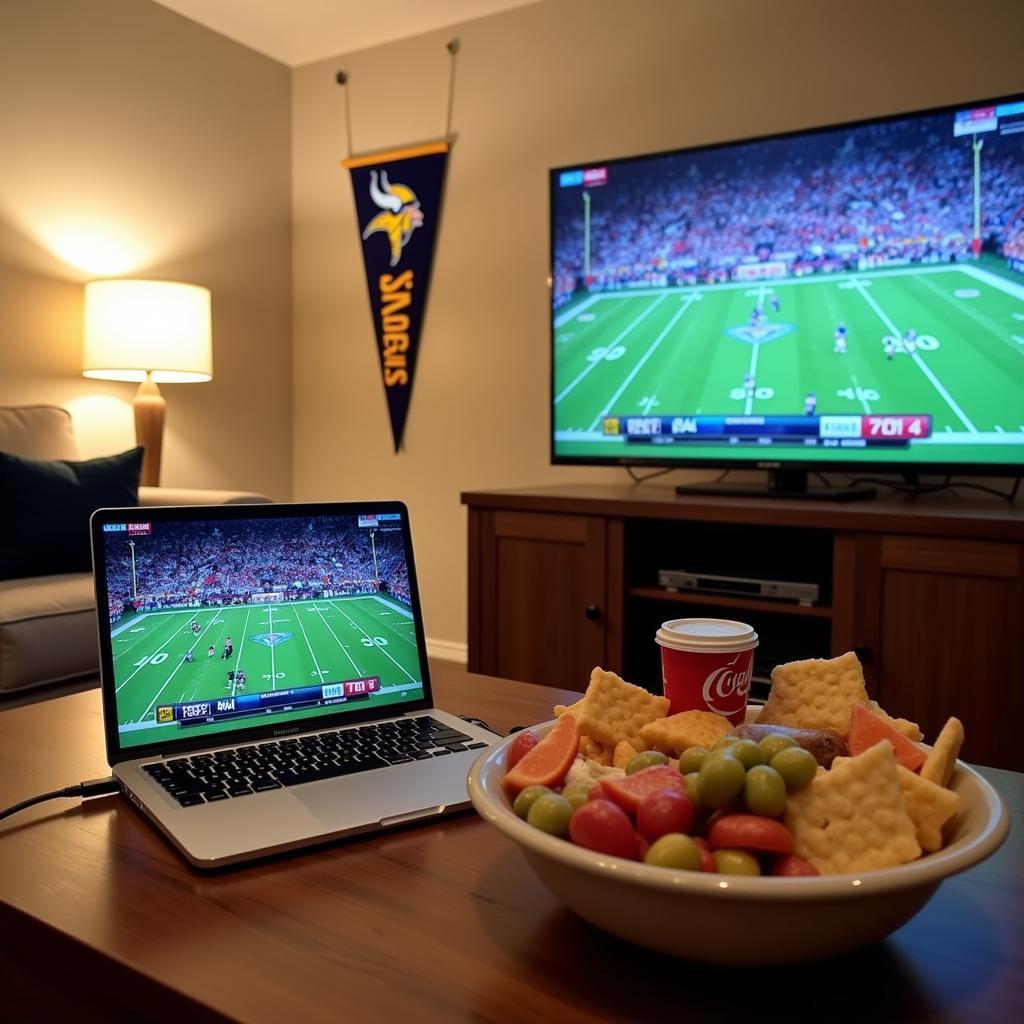 Setting up for Augustana Football Live Streaming