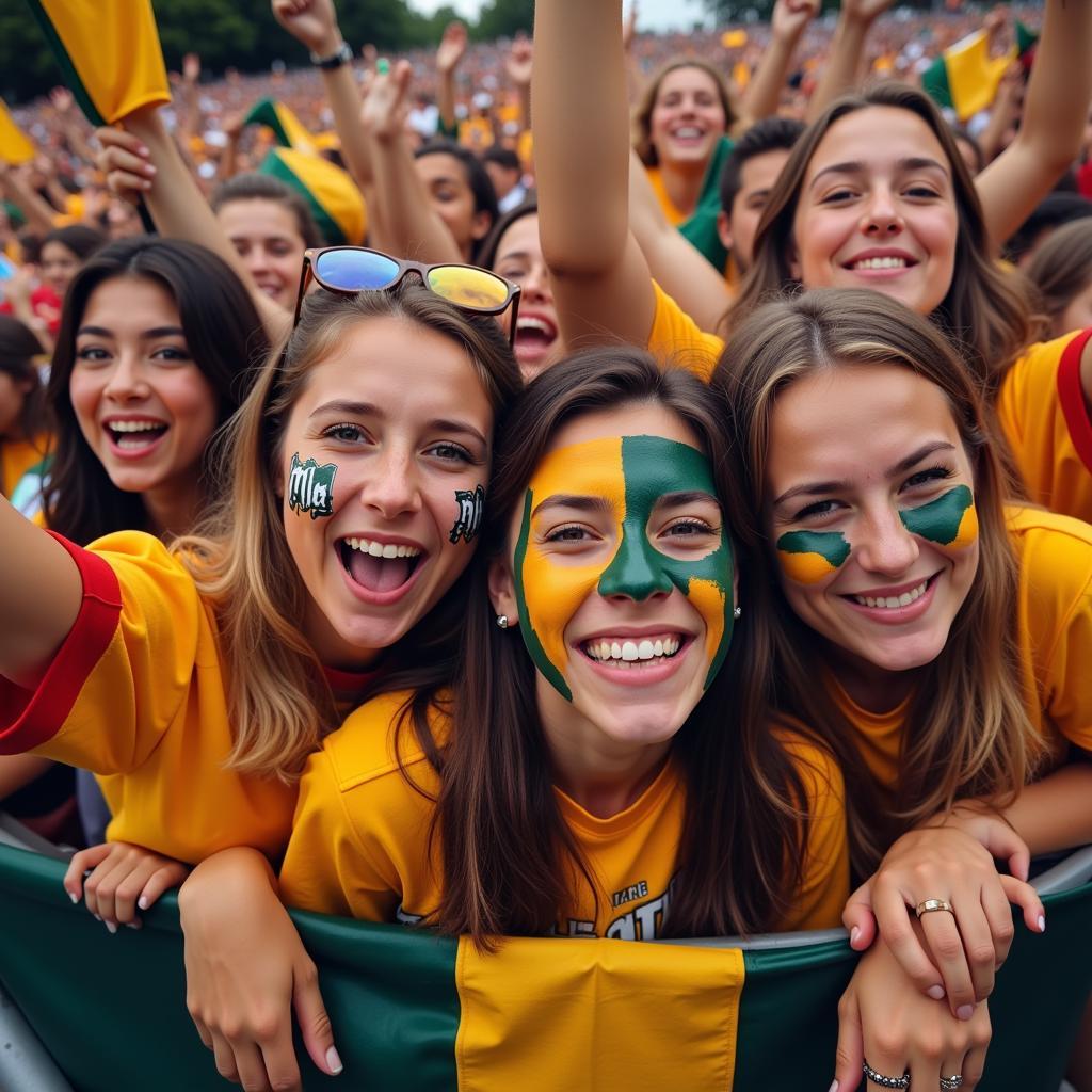 Austin High School Football Fans Cheering