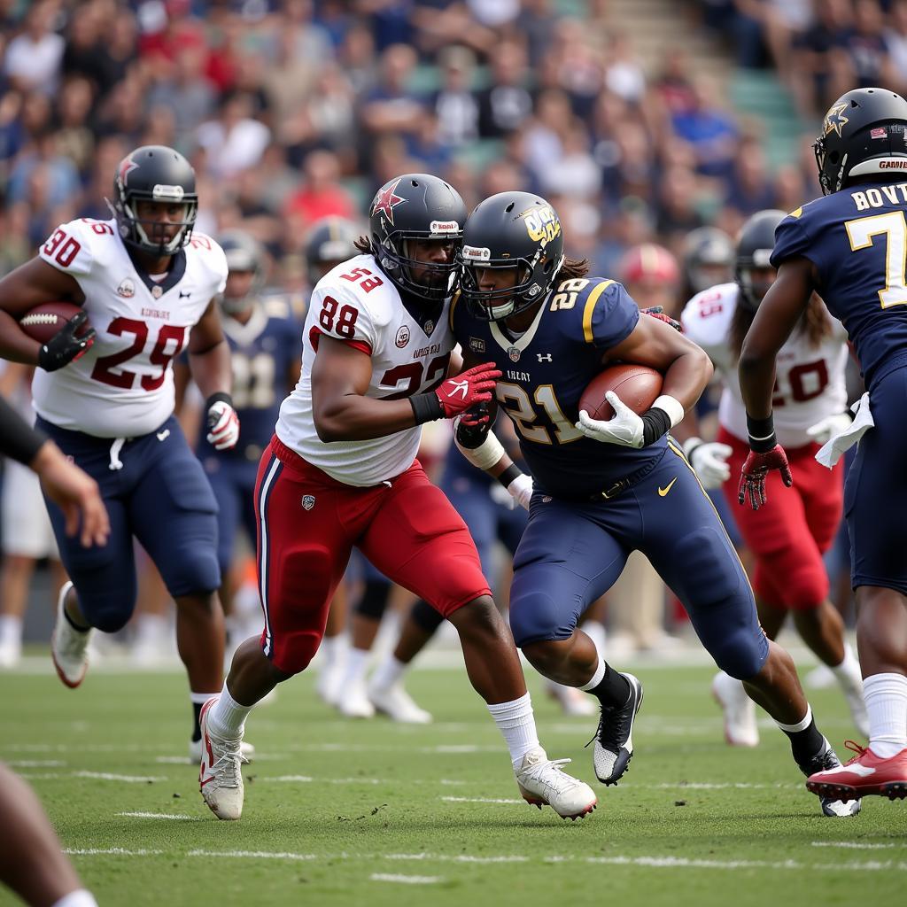 Austin High School Football Players in Action