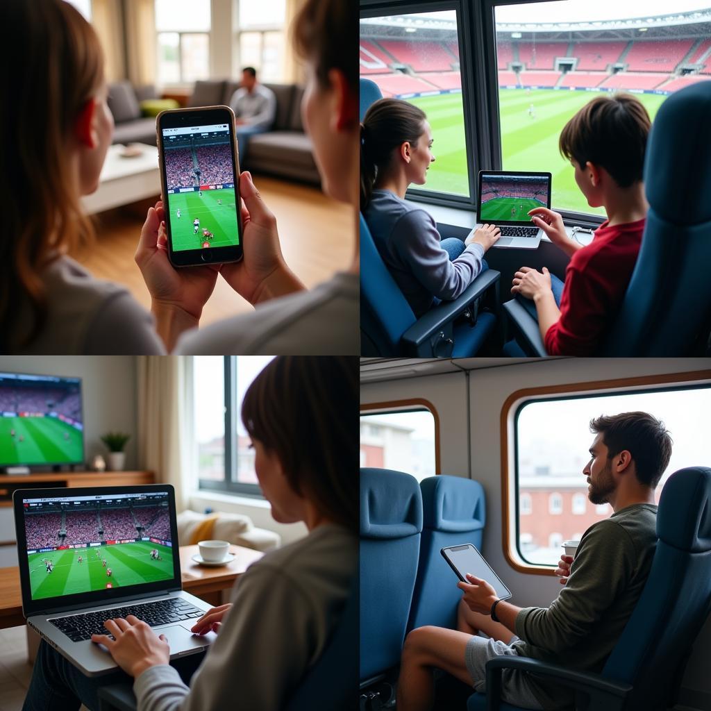 Watching Football on Different Devices in Australia