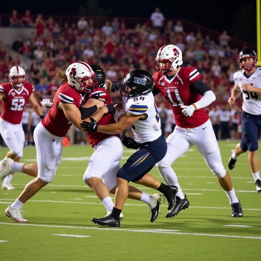 Antelope Valley College Football Game Action