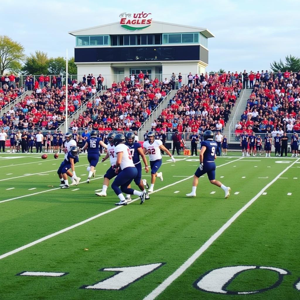 Avila University Eagles football game in action