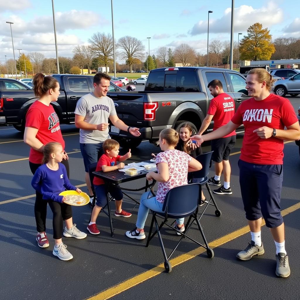 Avon Football Fans Tailgating