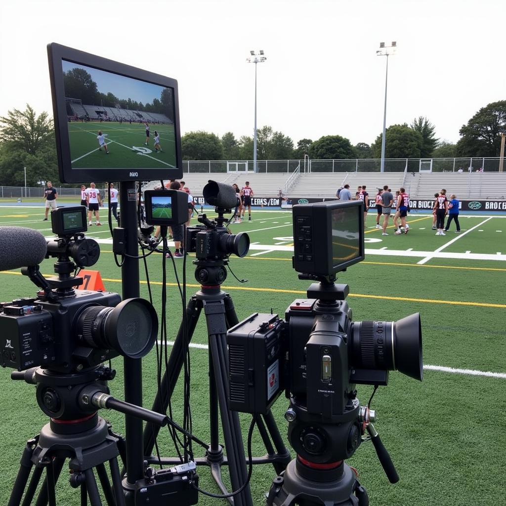 Avon Grove Football Live Stream Setup at the Field