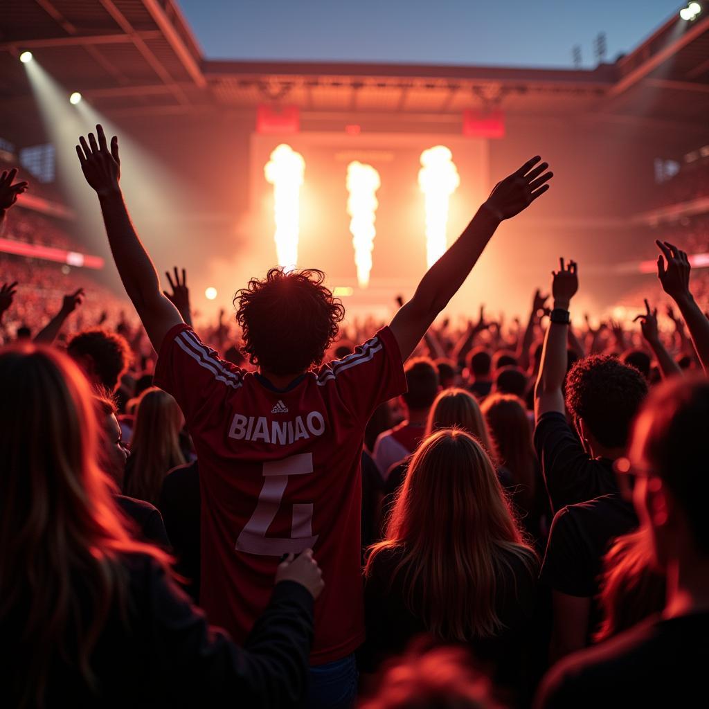 Bandy Football Fans Cheering