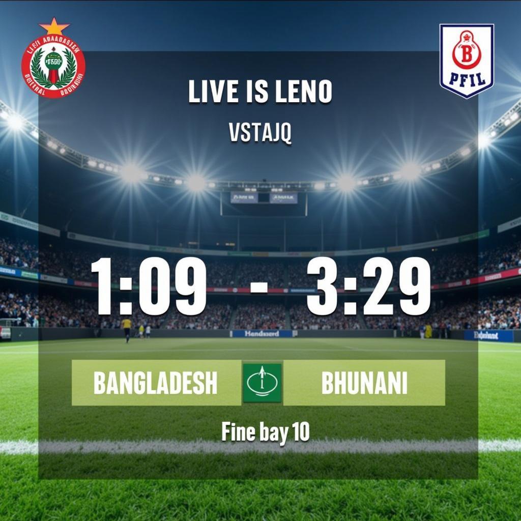 Bangladesh vs. Bhutan Football Match Live Score Update