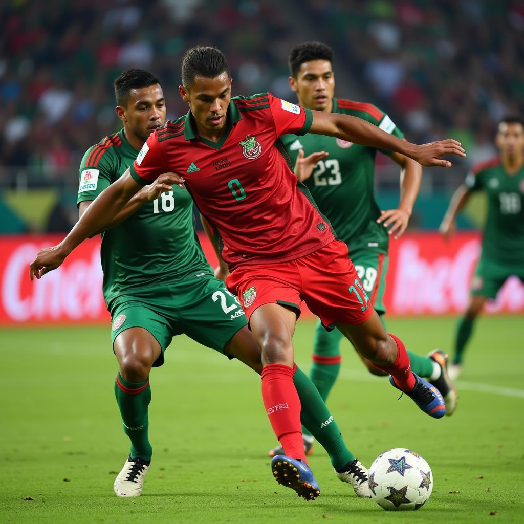 Bangladesh National Football Team in Action