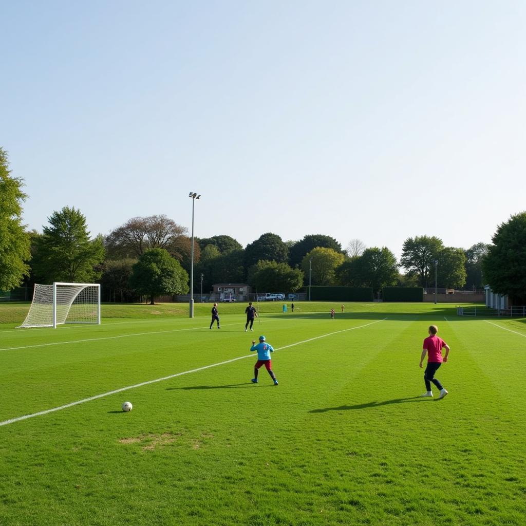 Local football field in Barnet