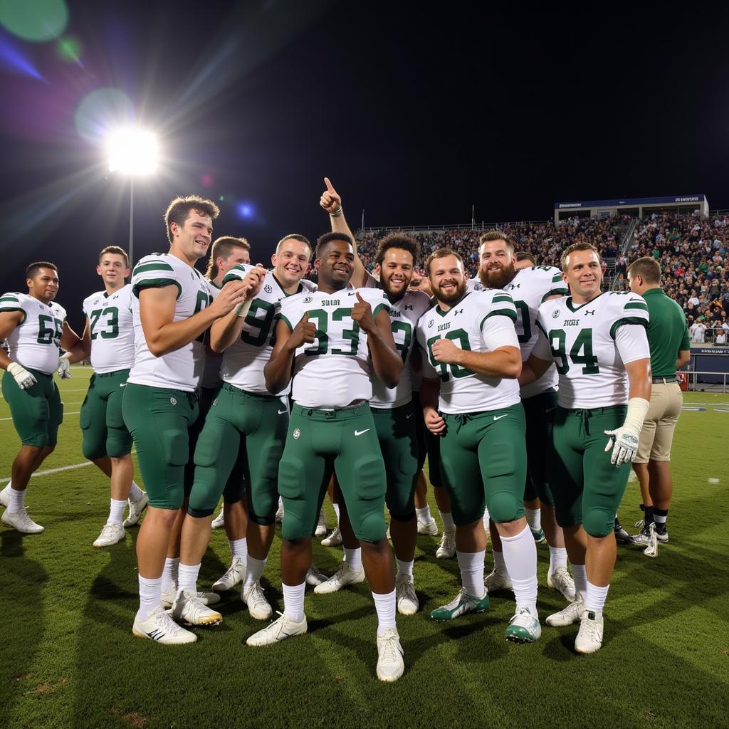 Baylor McCallie Football 2018 Post-Game Celebration