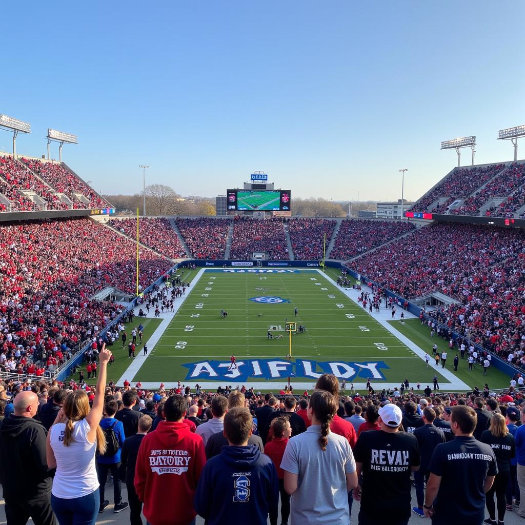 Bayport Stadium Packed with Fans for the State Game