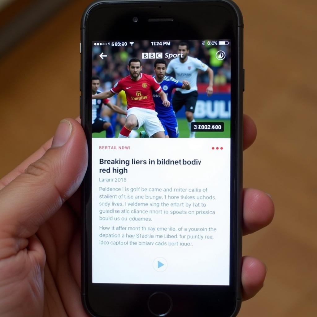 BBC Sport Mobile Breaking News Notification