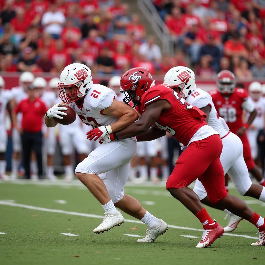 Bellefonte Football Live Stream Action Shot