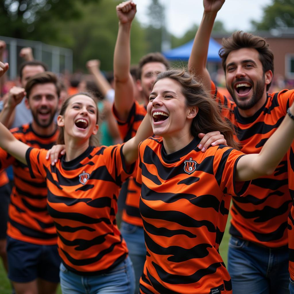 Bengal Football Fans Celebrating