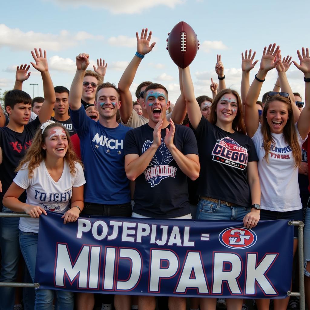 Berea-Midpark Football Team Spirit