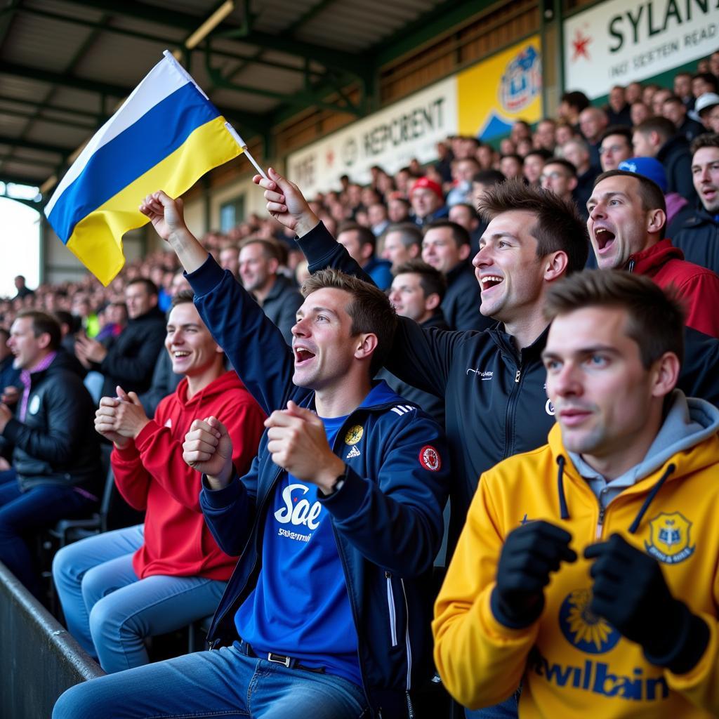 Berwick Rangers Fans Celebrating