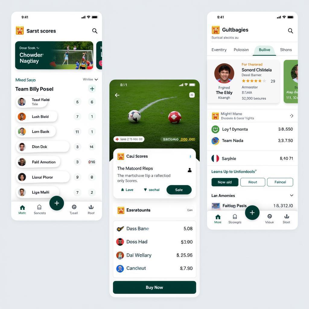 Best Live Football Results App Interface