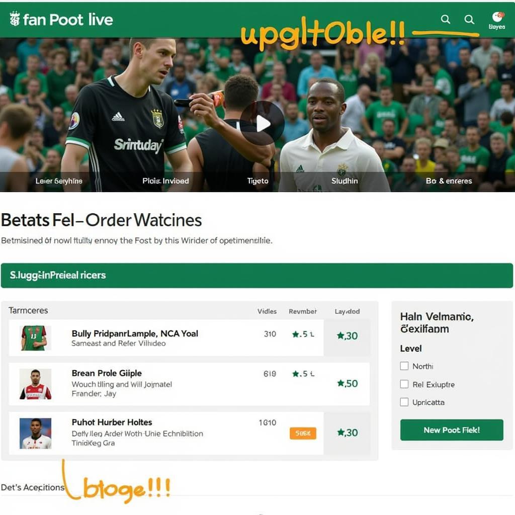 Bet365 Live Streaming Interface