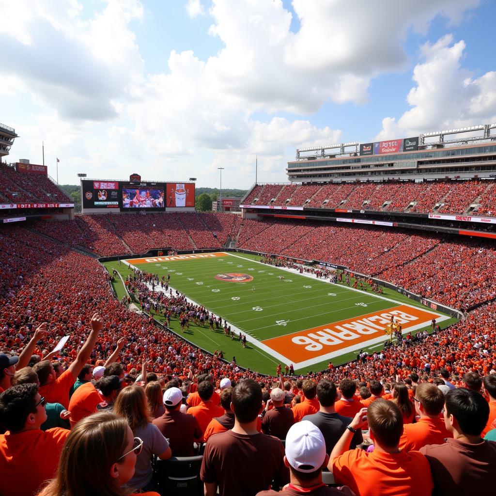 BGSU Football Game Live: Fans Cheering in the Stands