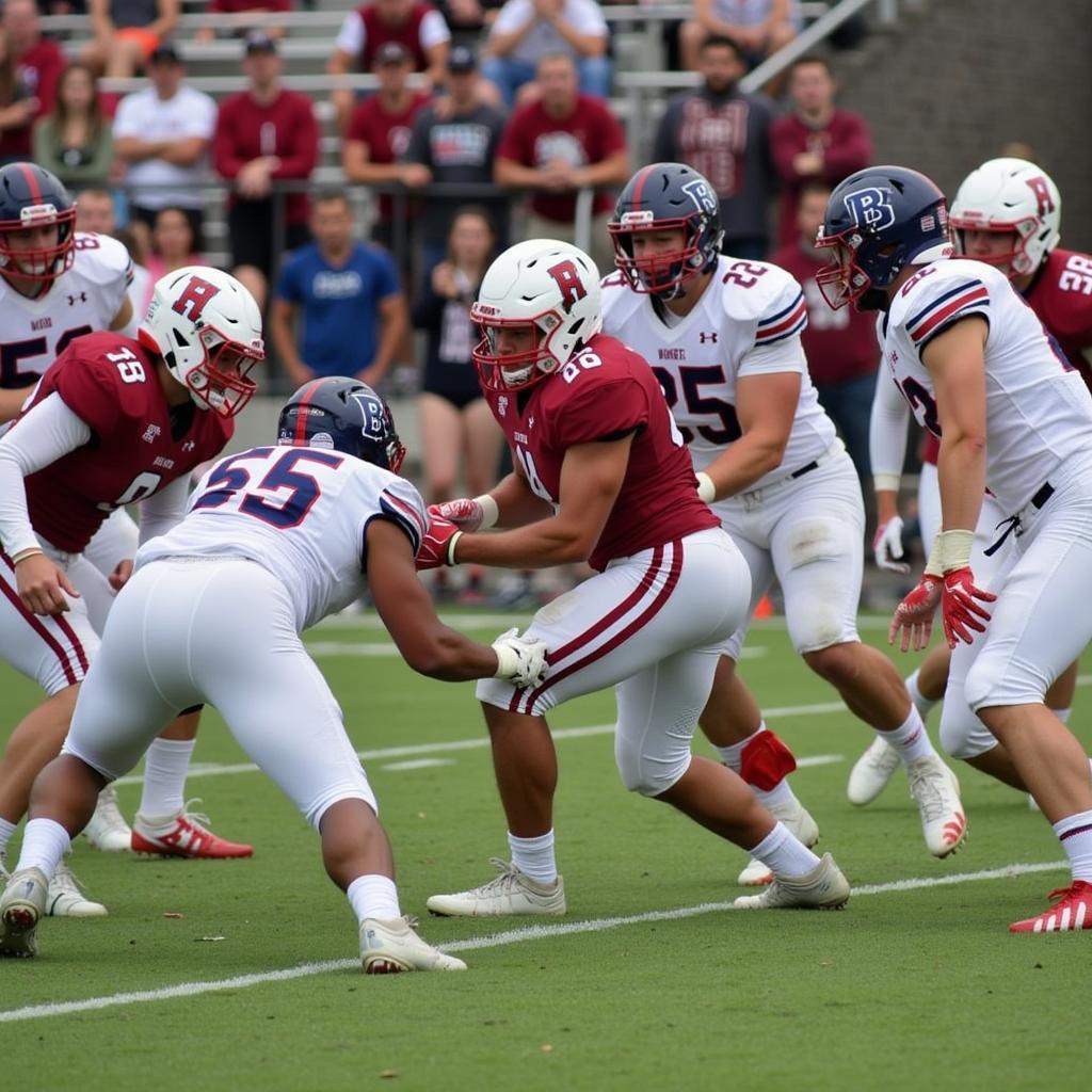 Bishop Hartley Football Team in Action