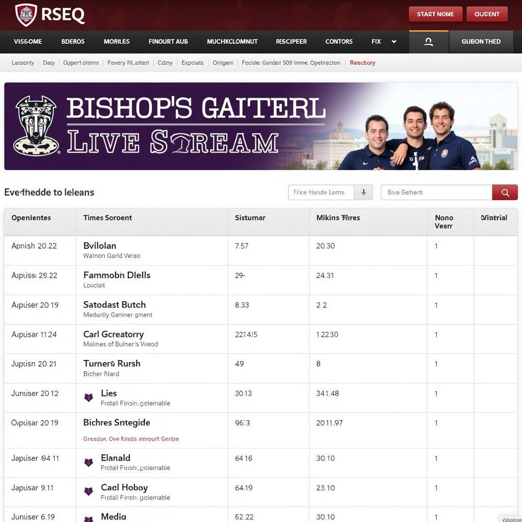 Bishop's Gaiters Upcoming Football Schedule