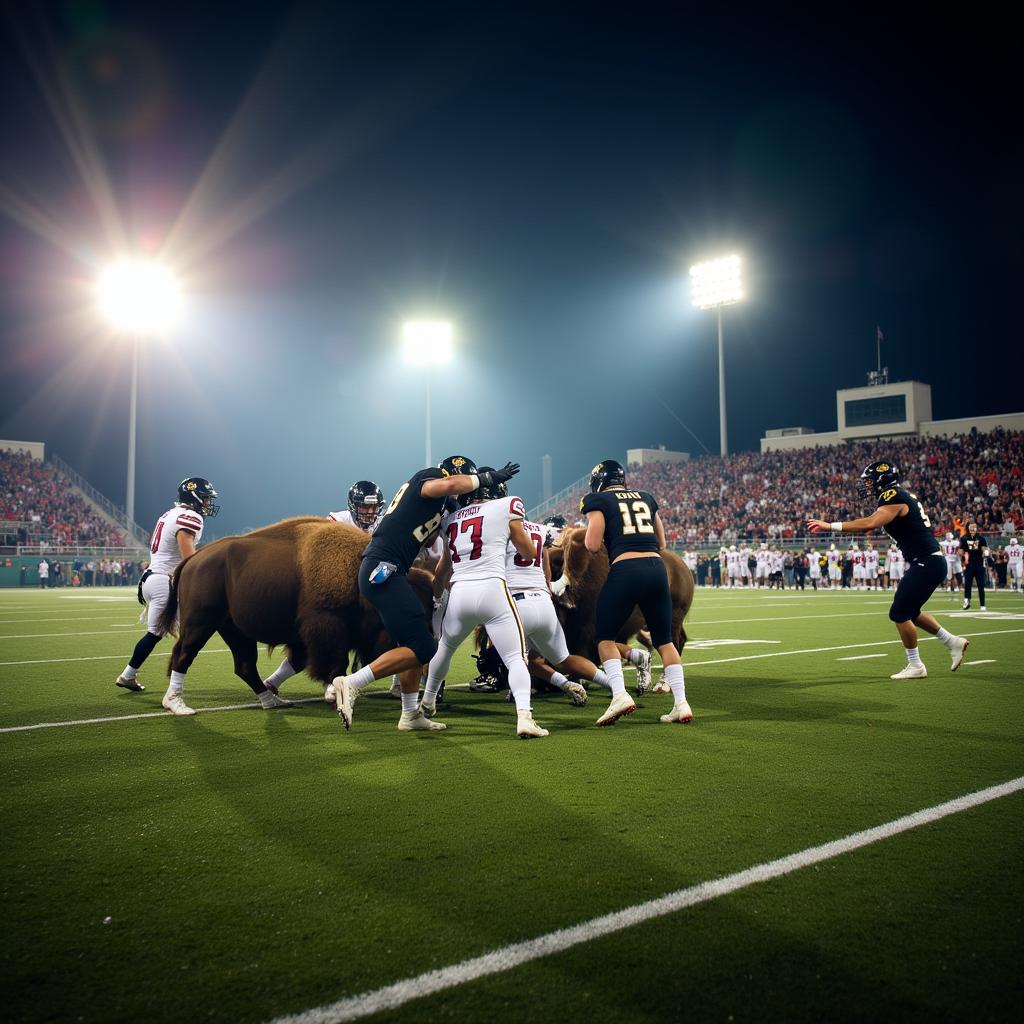 Bison Football Live Blog: Action-Packed Game