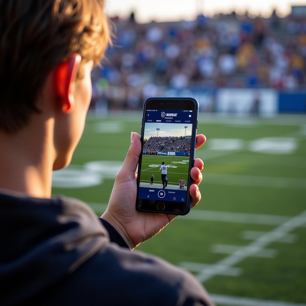 Watching Blue Valley West Football Live Stream on Mobile