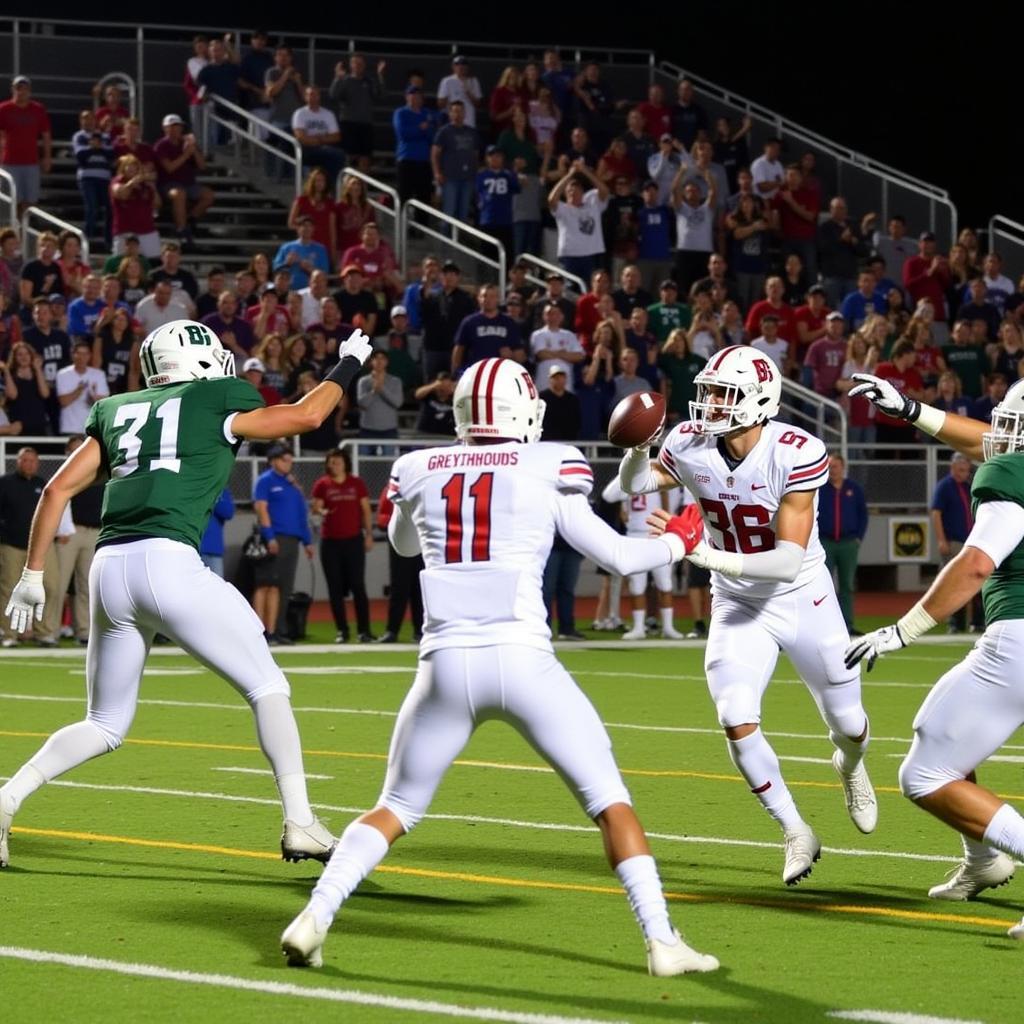 Boerne Greyhounds Football Game Action