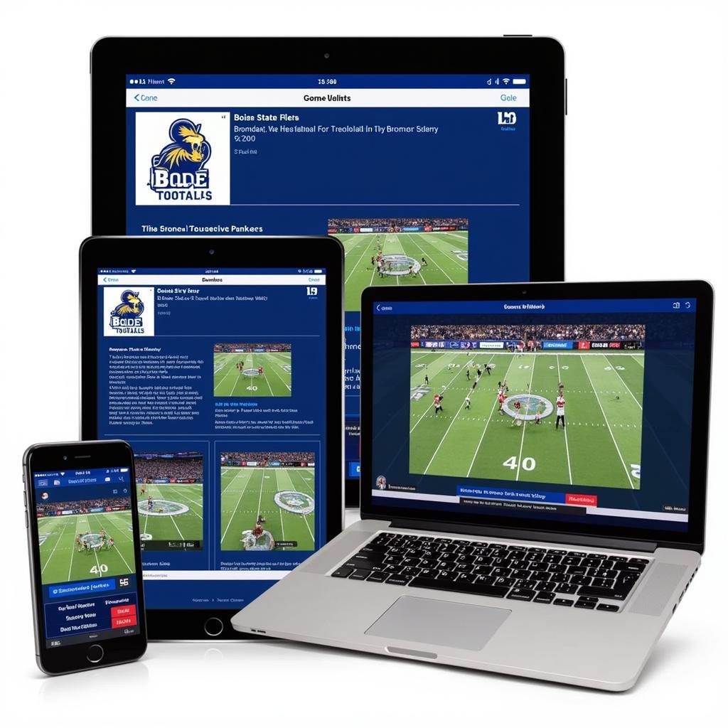 Boise State Football Live Updates on Various Devices