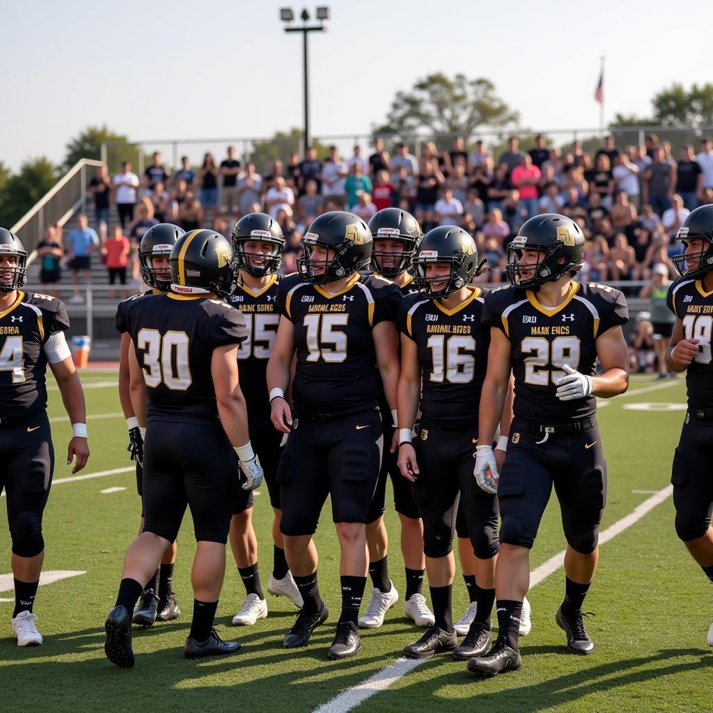 Boyle County Football Team Celebrating a Victory