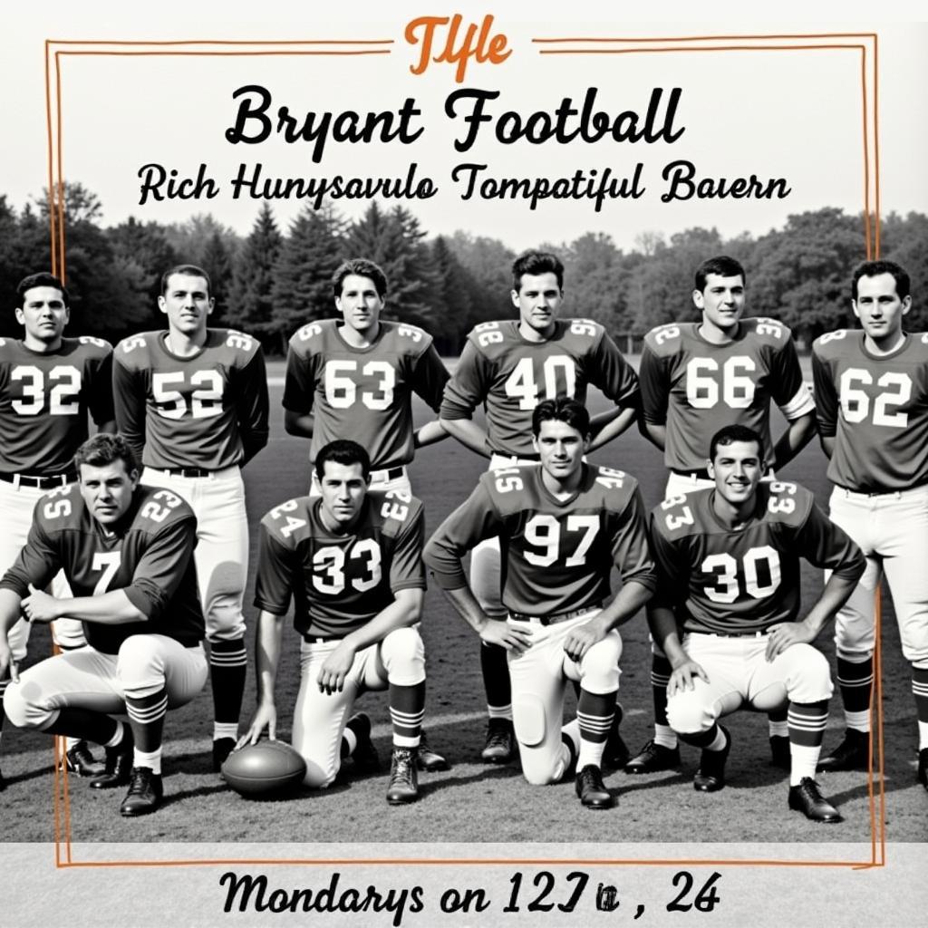 Bryant Football Historical Photo