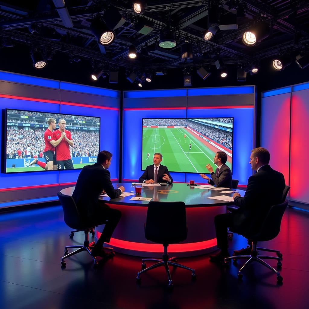 BT Sport Studio During Champions League Coverage