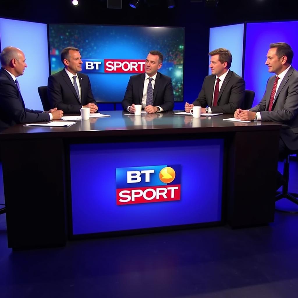 BT Sport Studio Panel Discussing Sunday Football