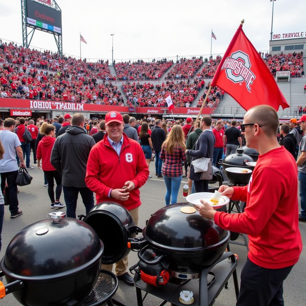 Buckeyes Football Fans Tailgating