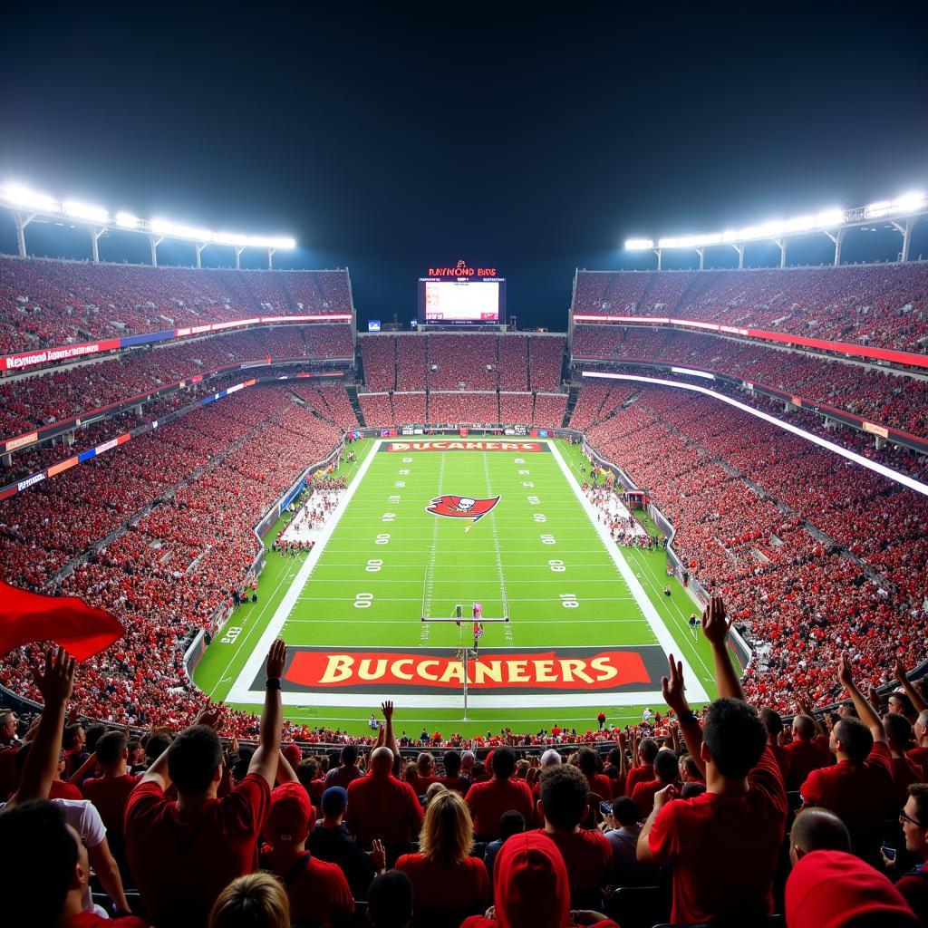 Bucs Fans at Raymond James Stadium