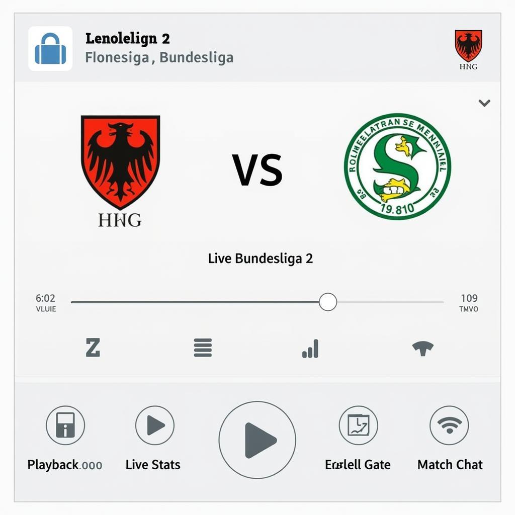 Bundesliga 2 Live Streaming App Interface