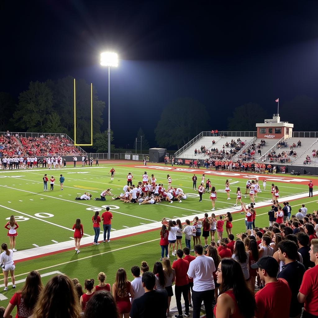 Camden County High School Football Game Action