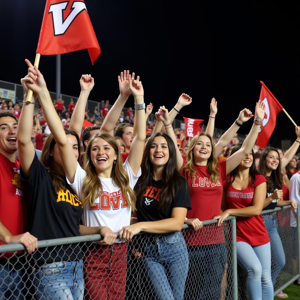 Capistrano Valley Football Fans Celebrating