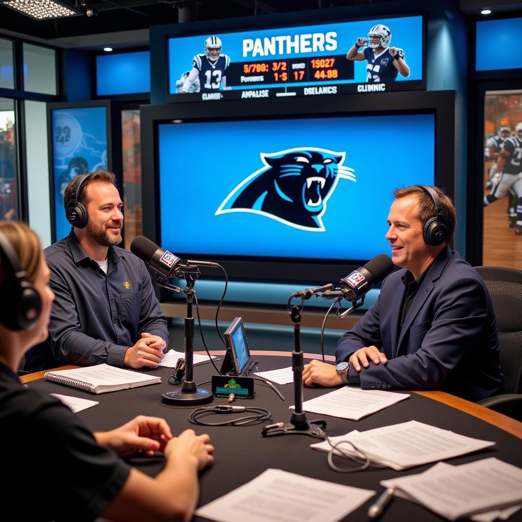 Carolina Panthers Live Radio Broadcast in Progress